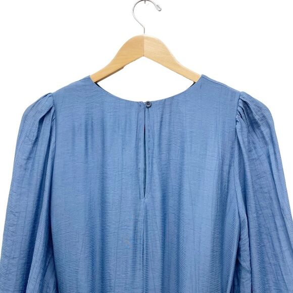 NWT Hello Molly Once In A Blue Moon Ruffled Dress Denim Blue Women’s Size Small - Picture 7 of 15